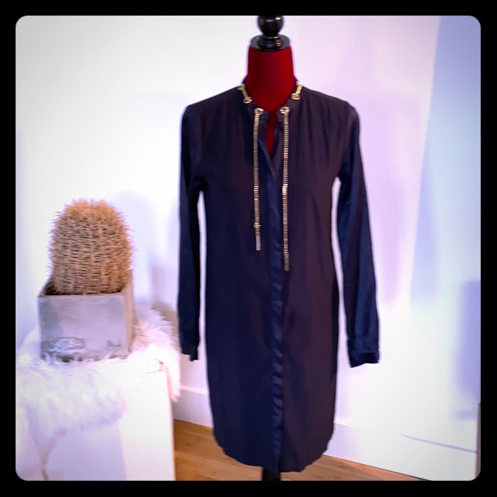 Michael Kors silk lined black dress